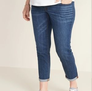 Old Navy Maternity Capri Cuffed Jean Full Panel 12
